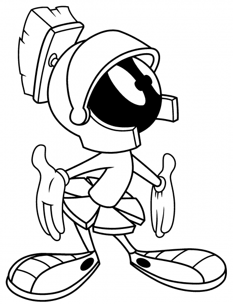 Marvin the Martian coloring page image