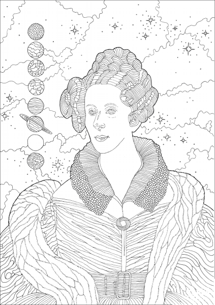 Mary Fairfax Somerville coloring page image