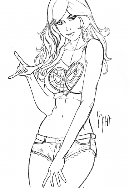 Mary Jane coloring page image