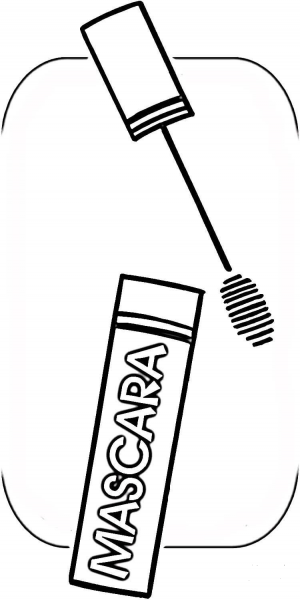 Mascara  coloring page image