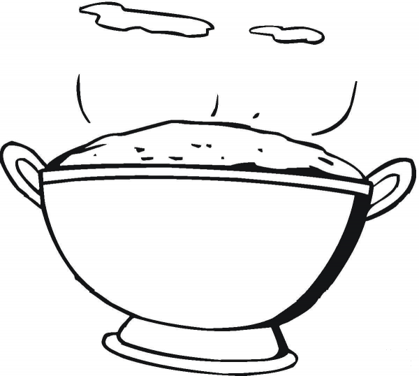 Mashed Potatoes  coloring page image