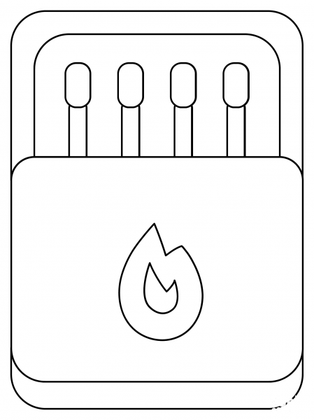 Matchbox coloring page image
