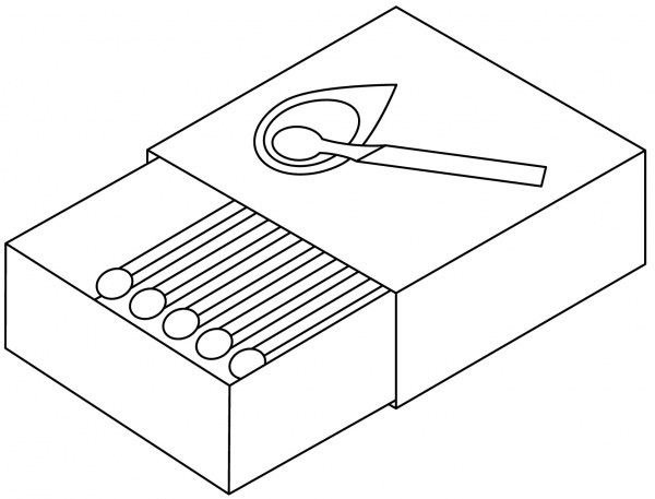 Matchbox coloring page image