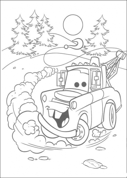 Mater coloring page image