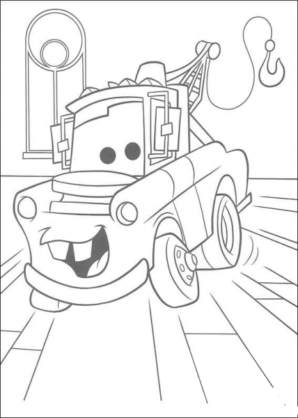 Mater Truck coloring page image