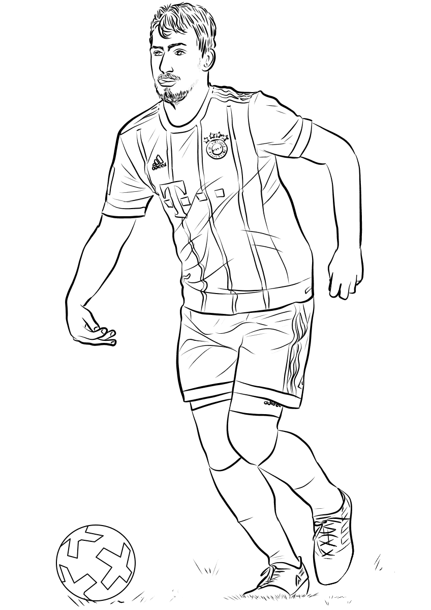 Mats Hummels coloring page - ColouringPages