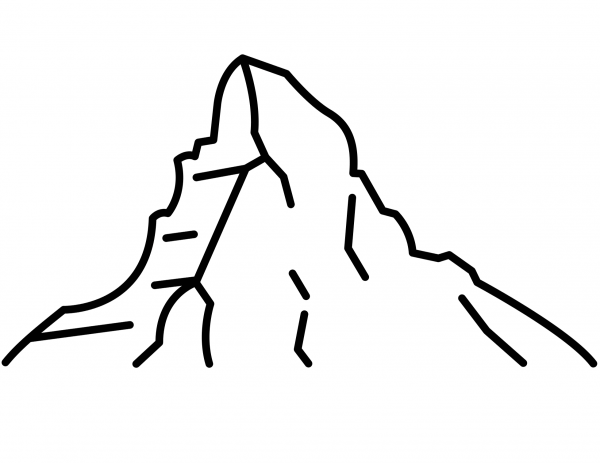 Matterhorn coloring page image