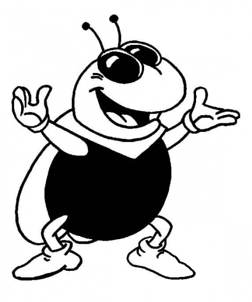 Maya’s Friend Puck coloring page image