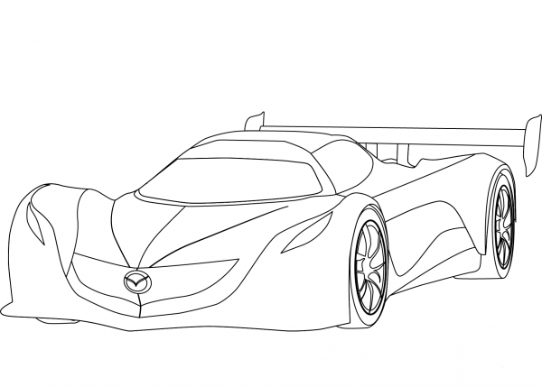 Mazda Furai coloring page image