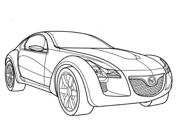 Mazda Kabura  coloring page image
