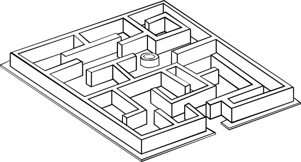 Maze Lineart coloring page image