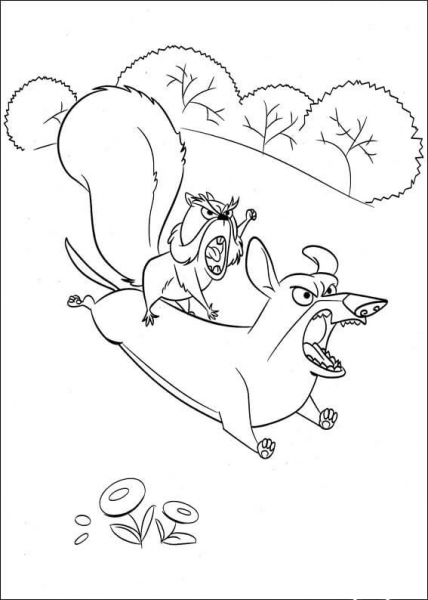 McSquizzy is angry coloring page image