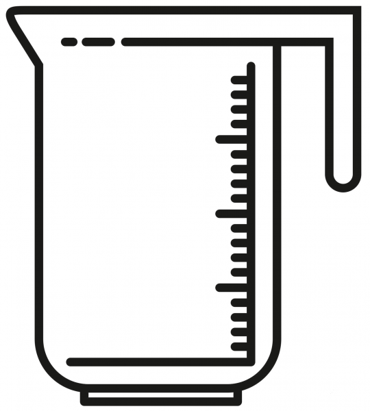 Measuring Cup coloring page image