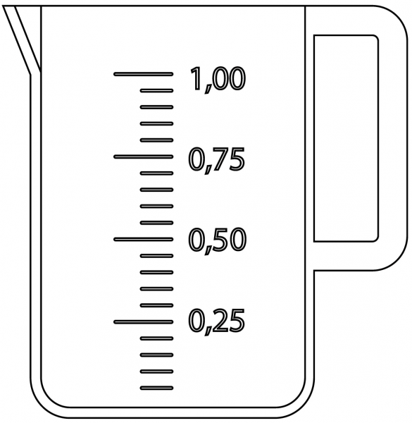 Measuring Cup coloring page image