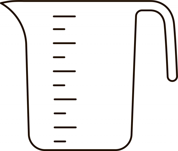 Measuring Cup coloring page image