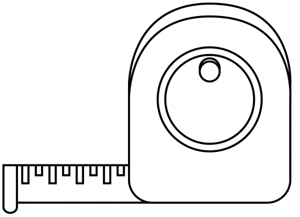 Measuring Tape coloring page image