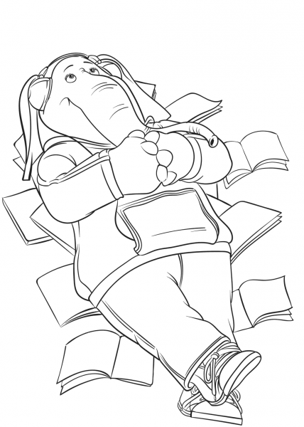 Meena from Sing Movie coloring page image