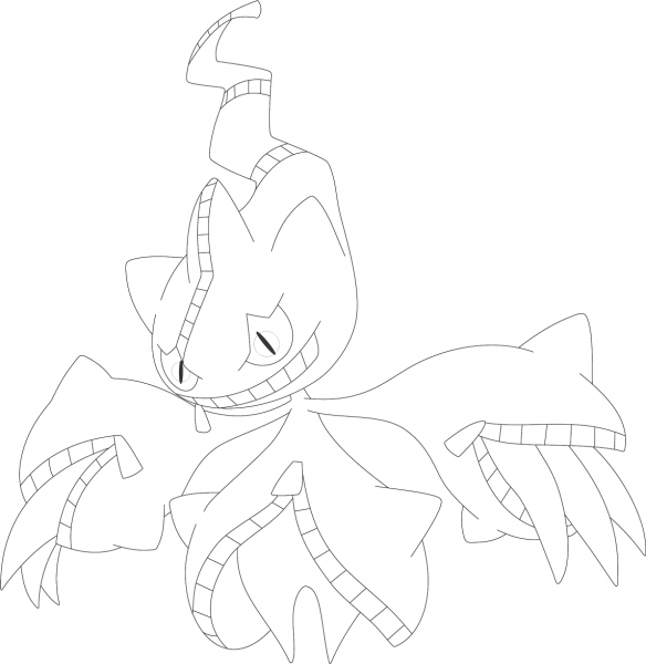 Mega Banette coloring page image