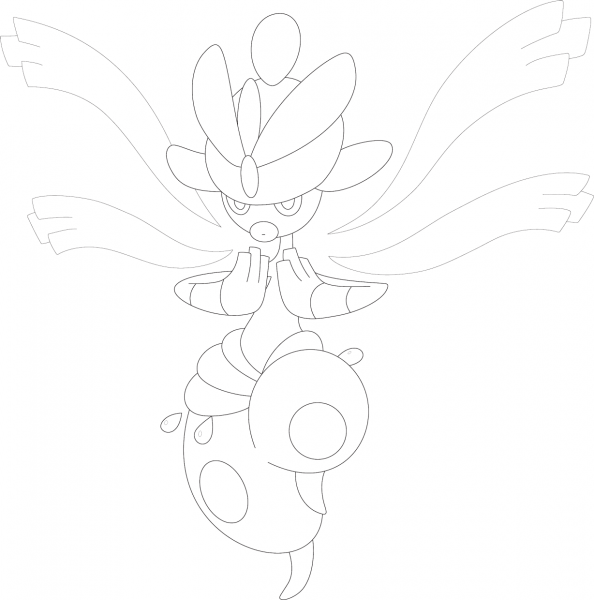 Mega Medicham coloring page image