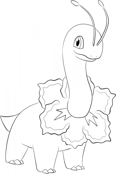 Meganium coloring page image