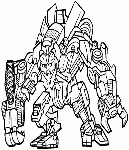 Megatron  coloring page image