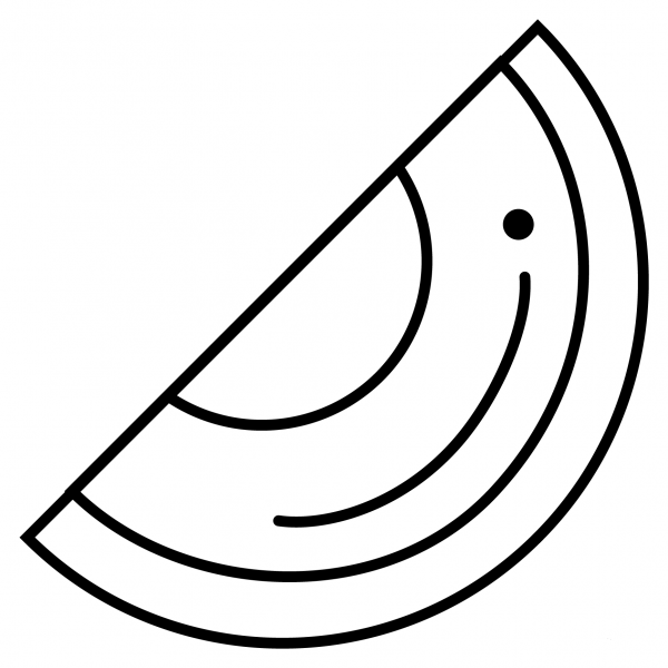 Melon Emoji coloring page image