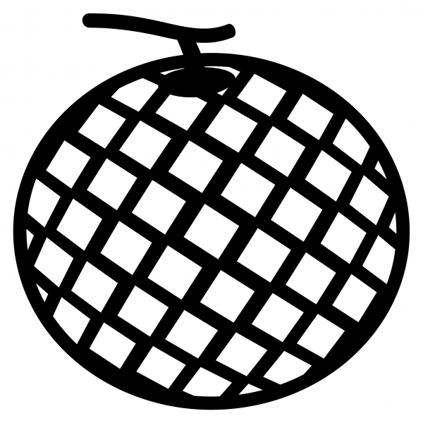 Melon Emoji coloring page image