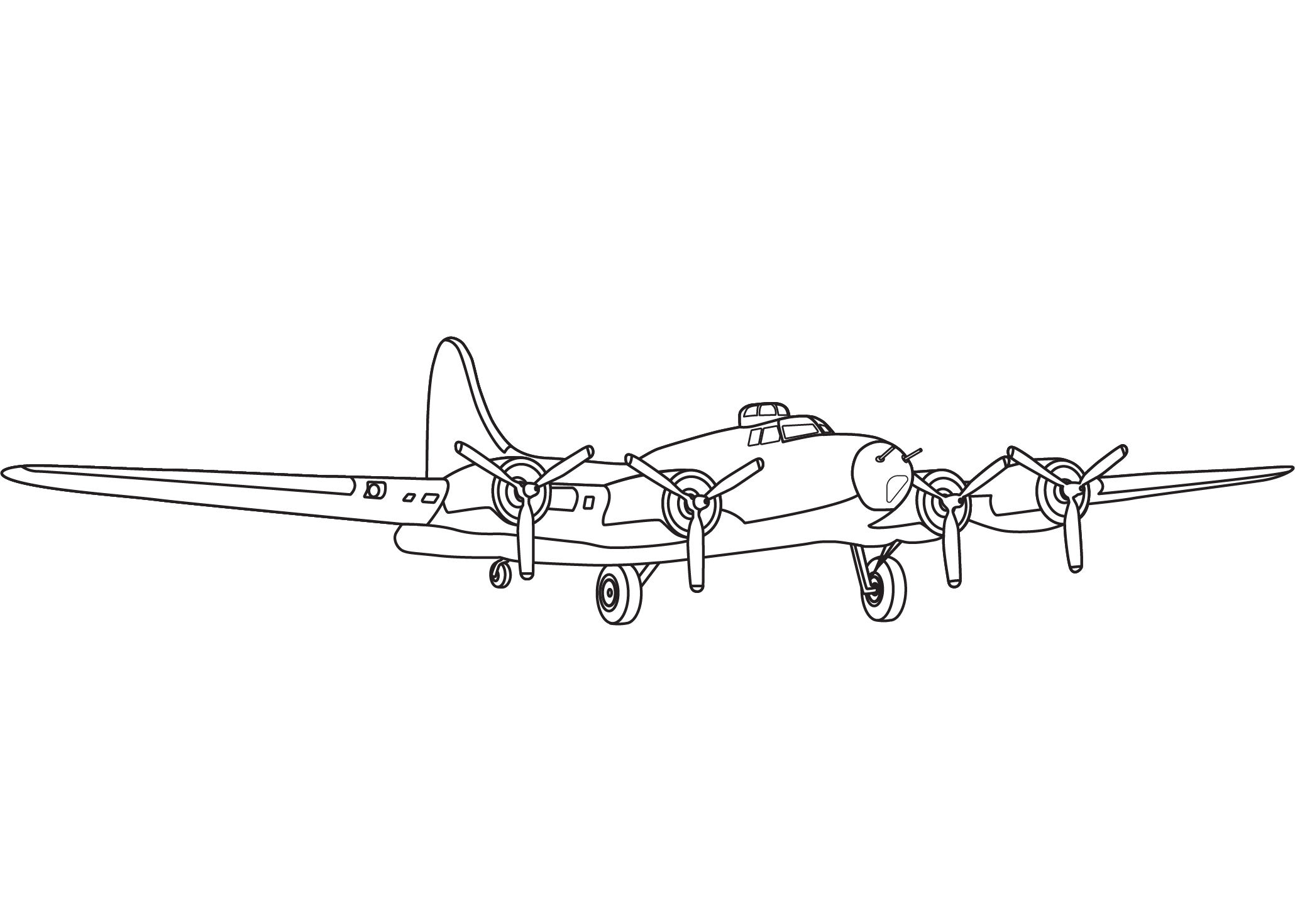 Memphis Belle coloring page - ColouringPages