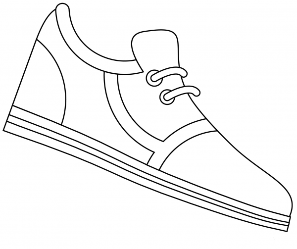 Men’s Runners Emoji coloring page image