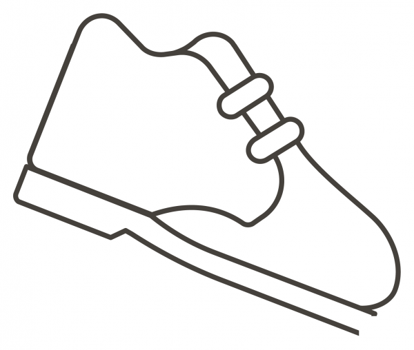Men’s Shoe coloring page image