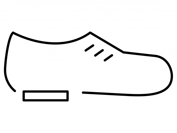 Men’s Shoe Emoji coloring page image