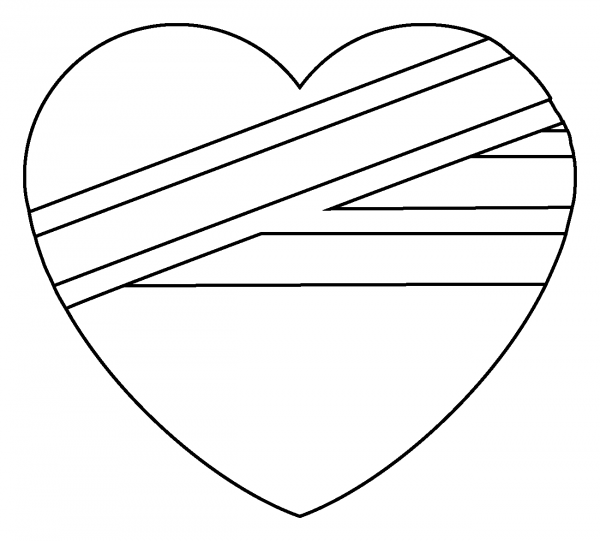 Mending Heart Emoji coloring page image