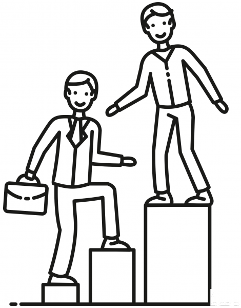 Mentor coloring page image