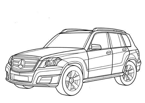 Mercedes GLK Class  coloring page image