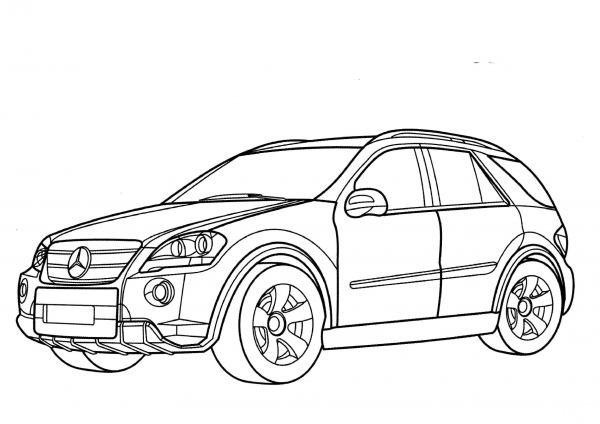 Mercedes Ml Class  coloring page image