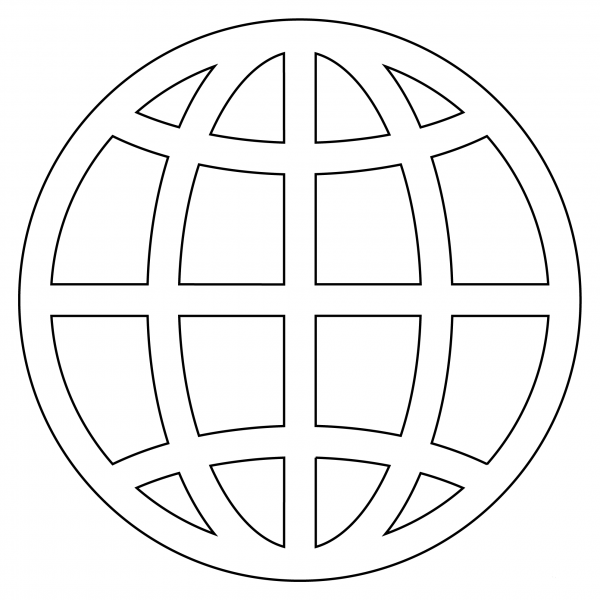 Meridian Globe Emoji coloring page - ColouringPages