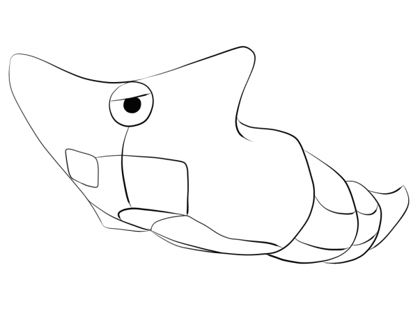 Metapod coloring page image