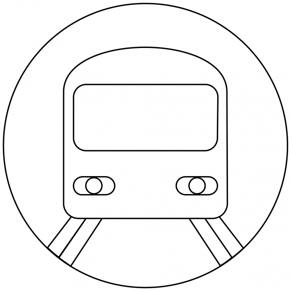 Metro coloring page image