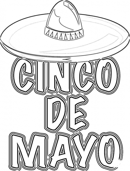 Mexican Great Holiday  coloring page image