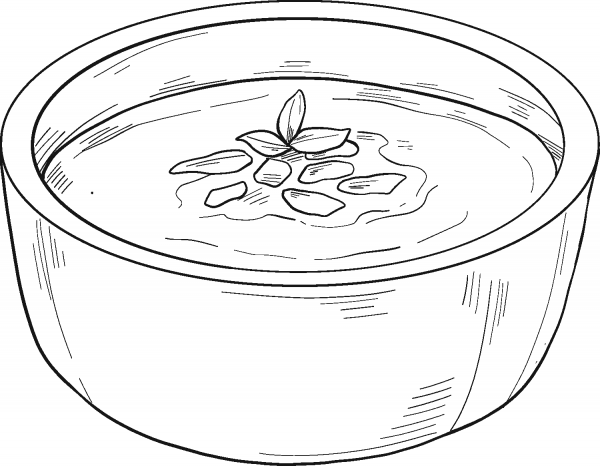 Mexican Soup coloring page image