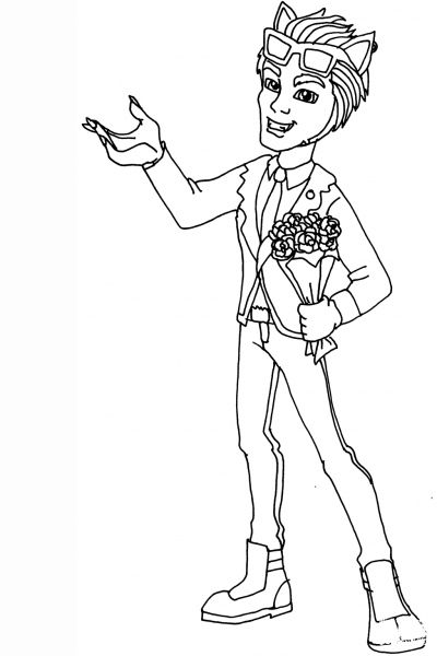 MH Clawd Wolf coloring page image