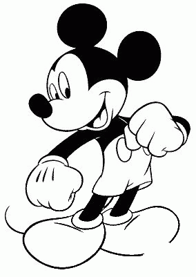 Mickey Mouse  coloring page image