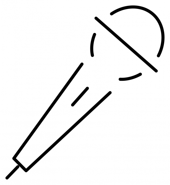 Microphone Emoji coloring page image