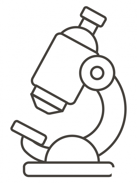 Microscope coloring page image