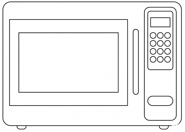 Microvawe coloring page image