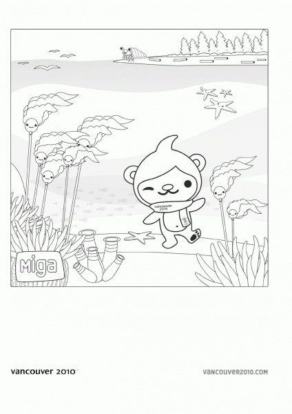 Miga  coloring page image