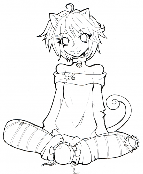 Mika coloring page image