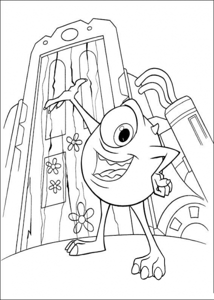 Mike coloring page image
