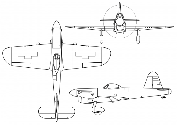 Miles M20 coloring page image