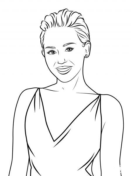 Miley Cyrus coloring page image